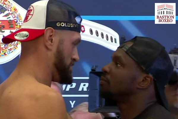 Resultados y vídeo del pesaje del evento Tyson Fury vs. Dillian Whyte