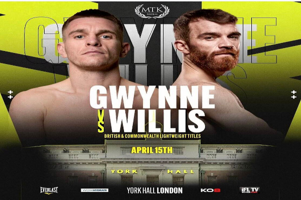 Cartel promocional del evento Gavin Gwynne vs. Luke Willis