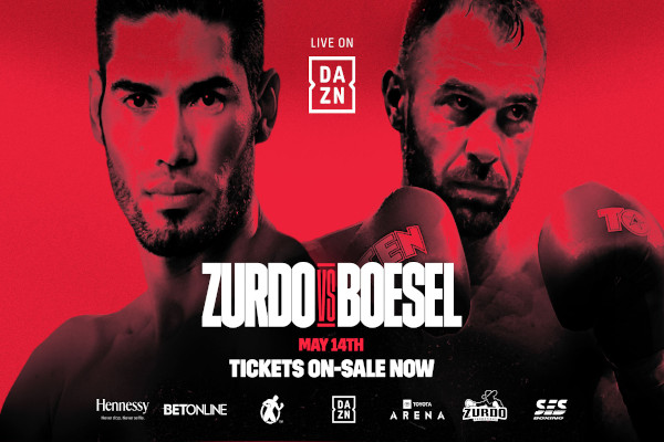 Cartel promocional del evento Gilberto "Zurdo" Ramírez vs. Dominic Boesel