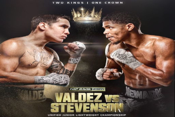 Previa: Shakur Stevenson y Óscar Valdez unifican los cinturones WBO y WBC del peso superpluma