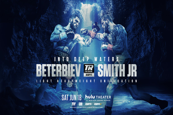 Cartel promocional del evento Artur Beterbiev vs. Joe Smith Jr.