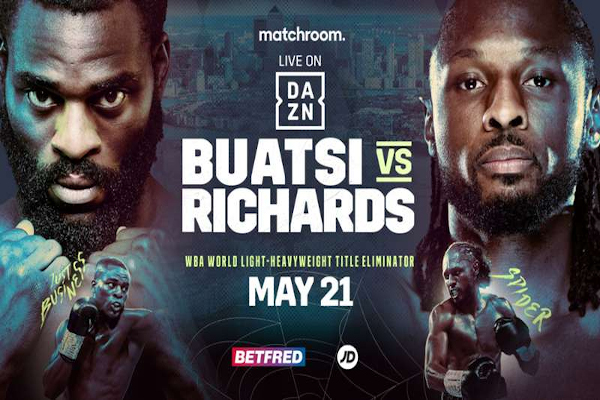 Cartel promocional del evento Joshua Buatsi vs. Craig Richards