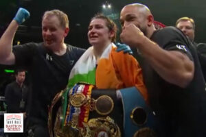 Katie Taylor tras su controvertido triunfo ante Amanda Serrano