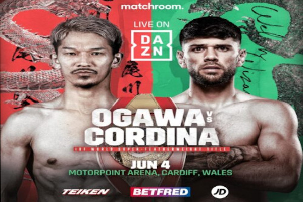 Previa: Joe Cordina tratará de arrebatarle el cinturón mundial IBF superpluma a Ogawa en velada de Matchroom/DAZN