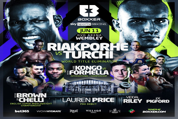 Cartel promocional del evento Richard Riakporhe vs. Fabio Turchi