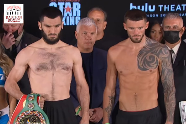 Artur Beterbiev y Joe Smith Jr. posan tras el pesaje