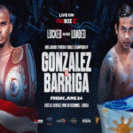 Cartel promocional del evento Jonathan González vs. Mark Anthony Barriga