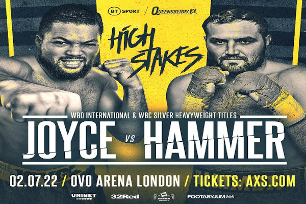 Breves: Joe Joyce peleará con Hammer, nueva fecha para Vergil Ortiz vs. McKinson, anunciado evento de Matchroom