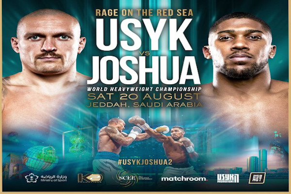 Cartel promocional del evento Oleksandr Usyk vs. Anthony Joshua II