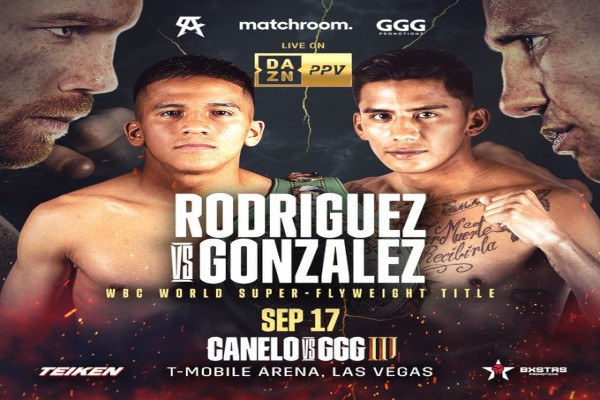 Cartel promocional del combate Jesse "Bam" Rodríguez vs. Israel González