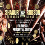 Cartel promocional del evento Shakur Stevenson vs. Robson Conceicao