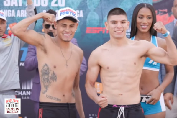 Resultados y vídeo del pesaje del evento de Top Rank Emanuel “Vaquero” Navarrete vs. Eduardo Báez