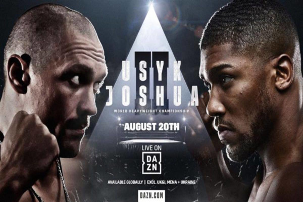 Cartel promocional del evento Oleksandr Usyk vs. Anthony Joshua II