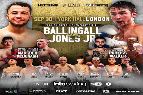 Cartel promocional del evento Lucas Ballingall vs. Boy Jones Jr.