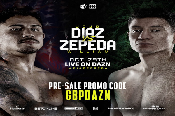 Previa: “Jo Jo” Díaz se juega su posición ante invicto en ascenso “Camarón” Zepeda en evento de Golden Boy/DAZN