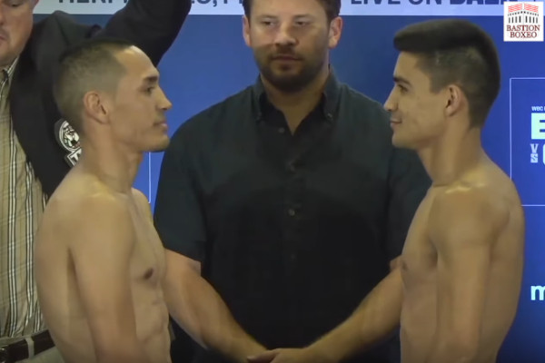 Resultados y vídeo del pesaje del evento de Matchroom Boxing Juan Francisco Estrada vs. Argi Cortés