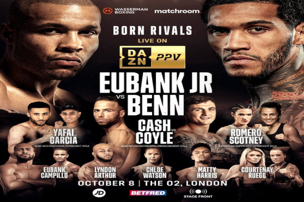 Previa: Cash-Coyle, Yafai-Rodríguez, Romero-Scotney, etc. en el respaldo del Eubank-Benn