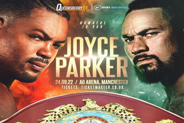 Cartel promocional del evento Joe Joyce vs. Joseph Parker