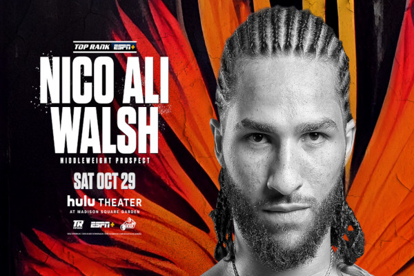 Nico Ali Walsh disputará su cuarto combate del año en el respaldo del Lomachenko-Ortiz