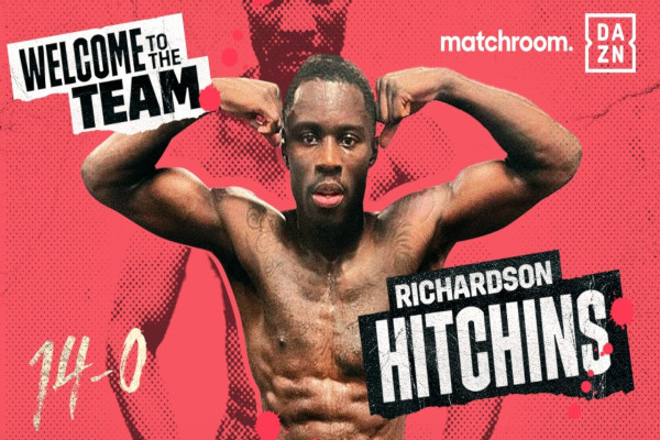 Richardson Hitchins ficha por Matchroom Boxing y respaldará velada de DAZN peleando contra Yomar Álamo