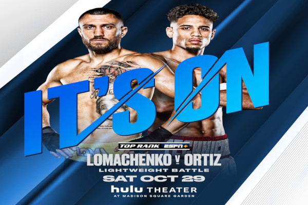 Cartel promocional del evento Vasiliy Lomachenko vs. Jamaine Ortiz