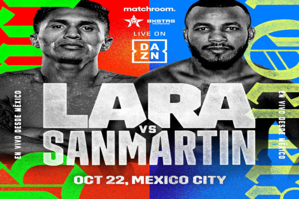 Cartel promocional del evento Mauricio Lara vs. José Sanmartín