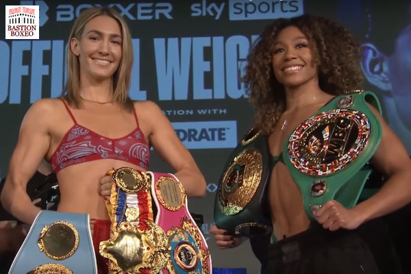 Resultados y vídeo del pesaje del evento Claressa Shields vs. Savannah Marshall y Mikaela Mayer vs. Alycia Baumgardner