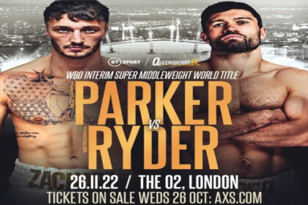 Cartel promocional del evento Zach Parker vs. John Ryder