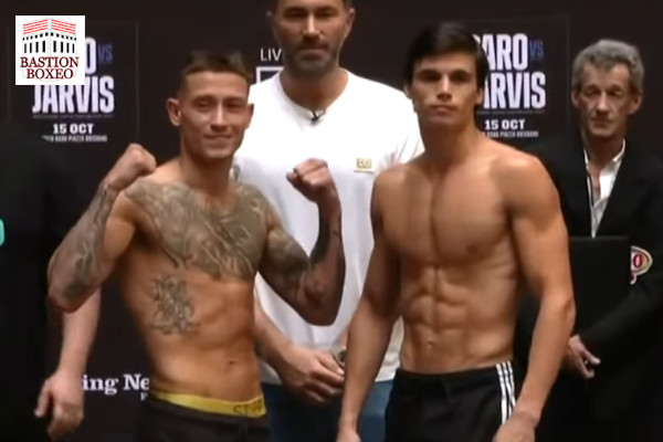 Resultados y vídeo del pesaje del evento de Matchroom Boxing Liam Paro vs. Brock Jarvis