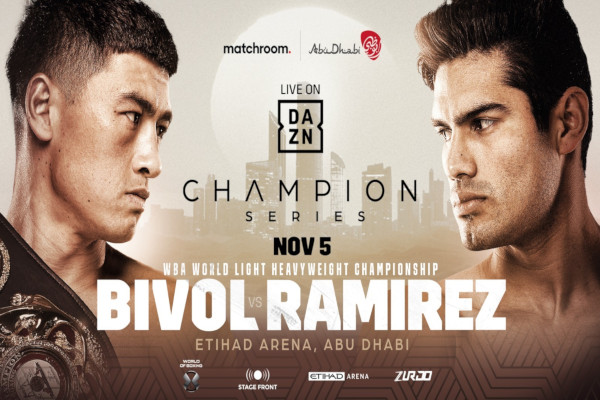 Cartel promocional del evento Dmitriy Bivol vs. Gilberto "Zurdo" Ramírez