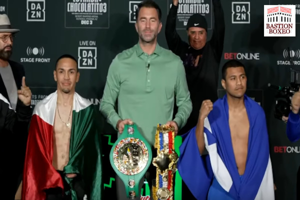 Resultados y vídeo del pesaje del evento Juan Francisco Estrada vs. Román González III