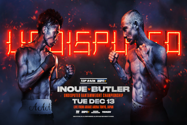 Cartel promocional del evento Naoya Inoue vs. Paul Butler