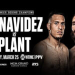 Cartel promocional del combate David Benavídez vs. Caleb Plant