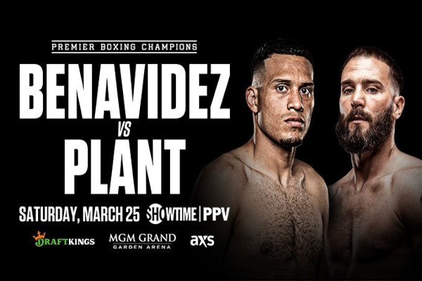 Cartel promocional del combate David Benavídez vs. Caleb Plant