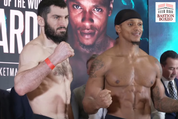 Artur Beterbiev y Anthony Yarde posan en el pesaje