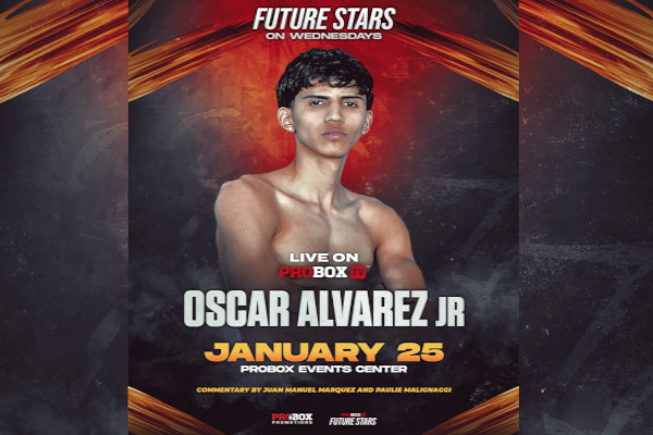 Nota de prensa: La sensación mexicana Oscar Álvarez protagoniza el evento co-estelar en ProBox TV, 25 de enero, Tampa, FL