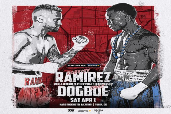 Cartel promocional del evento Robeisy Ramírez vs. Isaac Dogboe