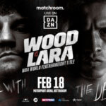 Cartel promocional del evento Leigh Wood vs. Mauricio Lara