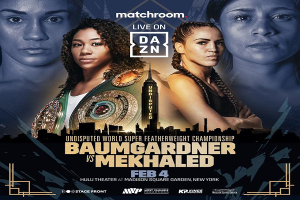 Cartel promocional del combate Alycia Baumgardner vs. Elhem Mekhaled
