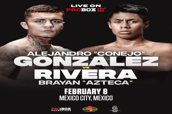 Cartel promocional del evento Alejandro González vs. Brayan Rivera