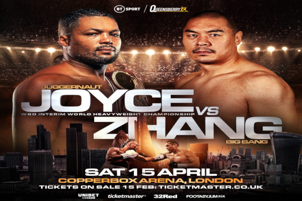 Cartel promocional del evento Joe Joyce vs. Zhilei Zhang