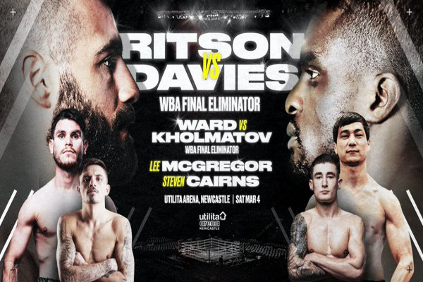Cartel promocional del evento Lewis Ritson vs. Ohara Davies