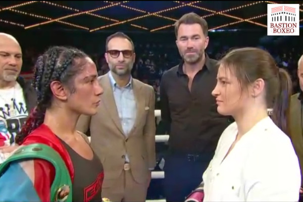 Amanda Serrano y Katie Taylor cara a cara tras el combate Serrano-Cruz