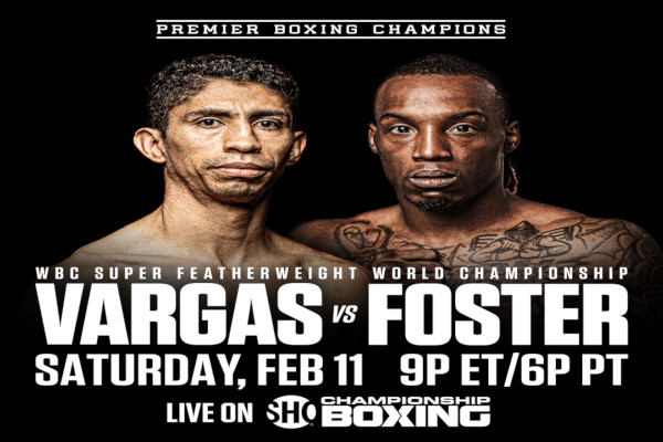 Cartel promocional del evento Rey Vargas vs. O'Shaquie Foster