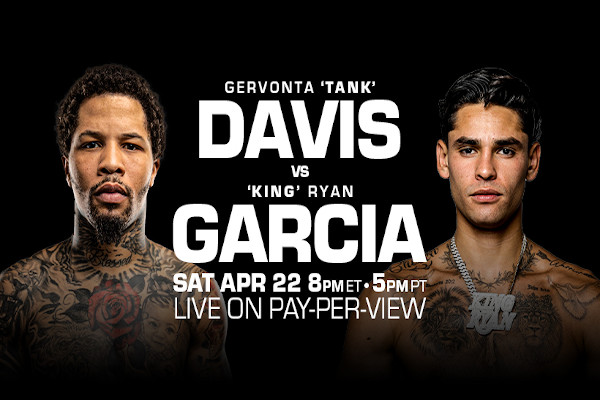 Cartel promocional del evento Gervonta Davis vs. Ryan García