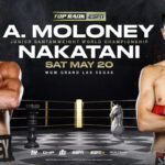 Cartel promocional del combate Andrew Ḿoloney vs. Junto Nakatani